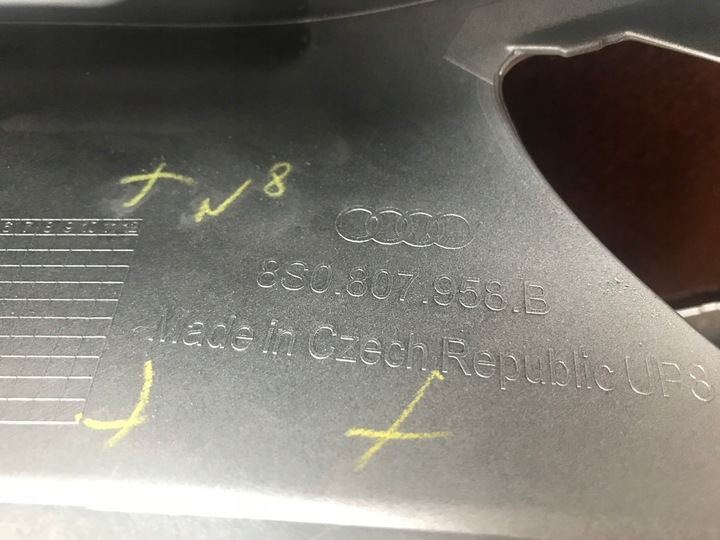 фото №6, Спойлер планка спойлер бампера audi tt rs накладка