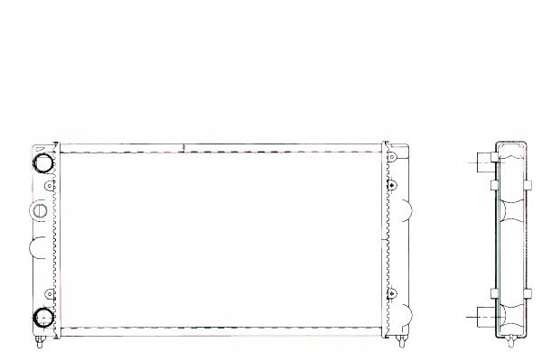 фото №2, Радиаторов двигателя nrf 6n0121253j vw2029 drm32005 1