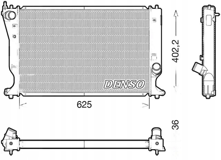 фото №1, Радиаторов воды drm50132 denso