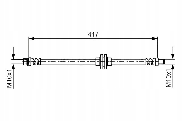 фото №1, Bosch шланг тормозной гибкий перед l/p dł.
