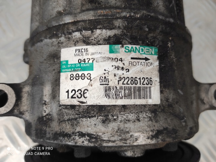 фото №9, Компресор насос компресор кондиціонера opel insignia a 2.0 cdti