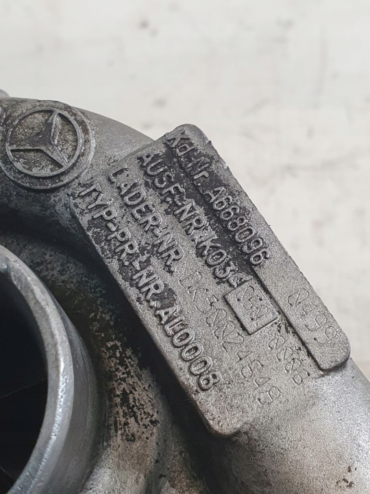 фото №9, Турбонагнітач turbo a6680960499 mercedes vaneo w414 1.7cdi 01-05r.