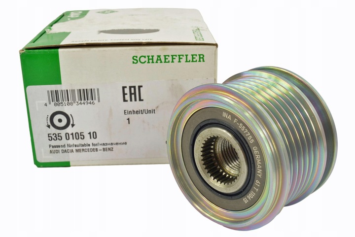 фото №1, Ina колесо зчеплення генератора f-557755 clio ii iv v captur megane ii iii iv