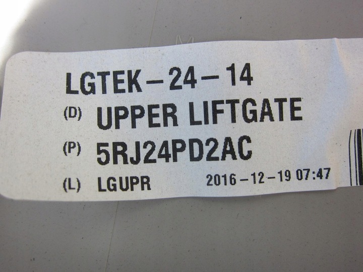 фото №8, Chrysler pacifica 2017 защита крышки багажника