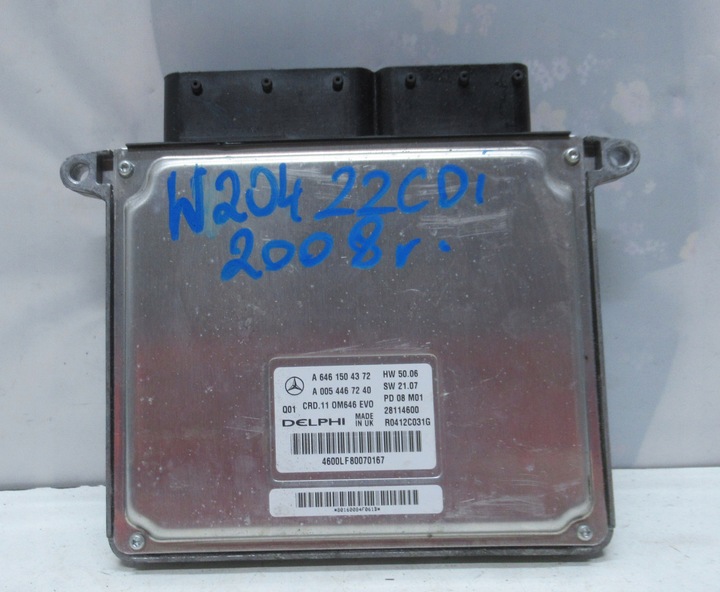 фото №2, Mercedes w204 2.2 cdi комп'ютер двигуна a6461504372
