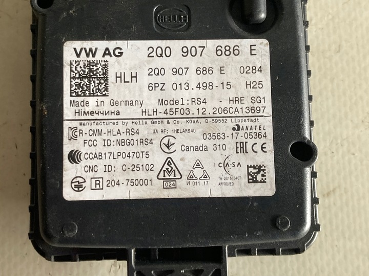 фото №3, Радар ассистент ремня vw passat b8 2q0907686e