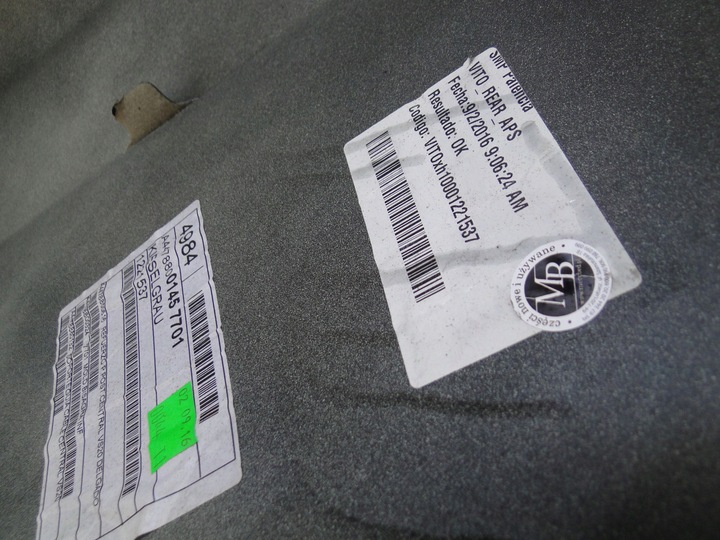 фото №15, Mercedes vito w447 447 длинный бампер задний зад na датчики pts bez фаркоп 701