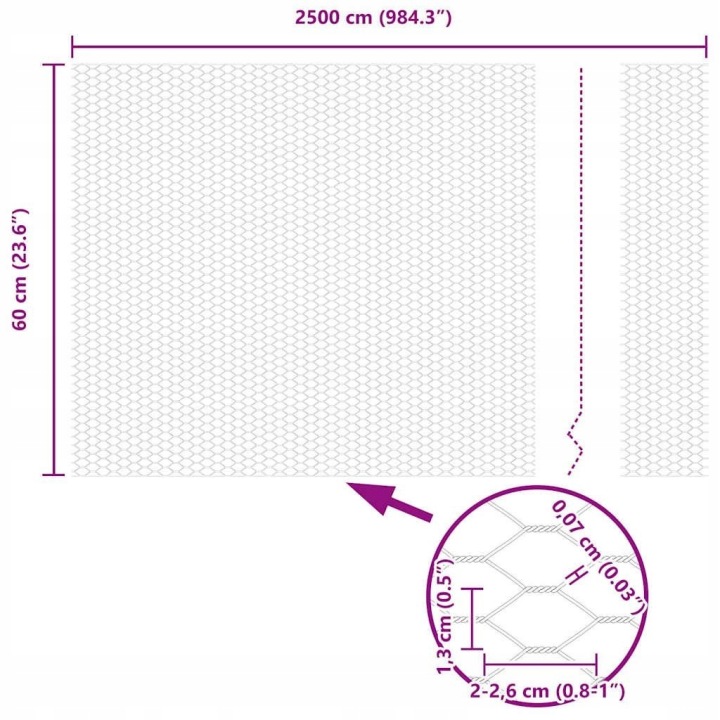 фото №12, Ogrodzenie з słupkami сірий 0.6 x 25 m сталь pokryta pcv