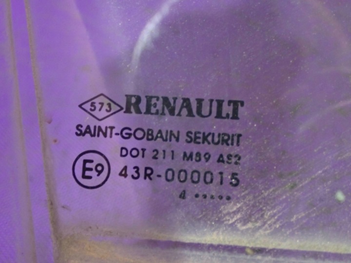 фото №7, Renault modus 04-07 скло дверна праве зад права задня