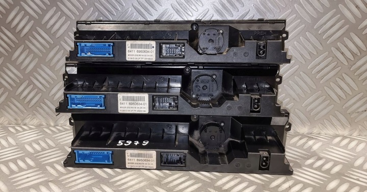 фото №10, Bmw e60 e61 e63 панель управление воздуховод кондиционера high 6950634 хром bd