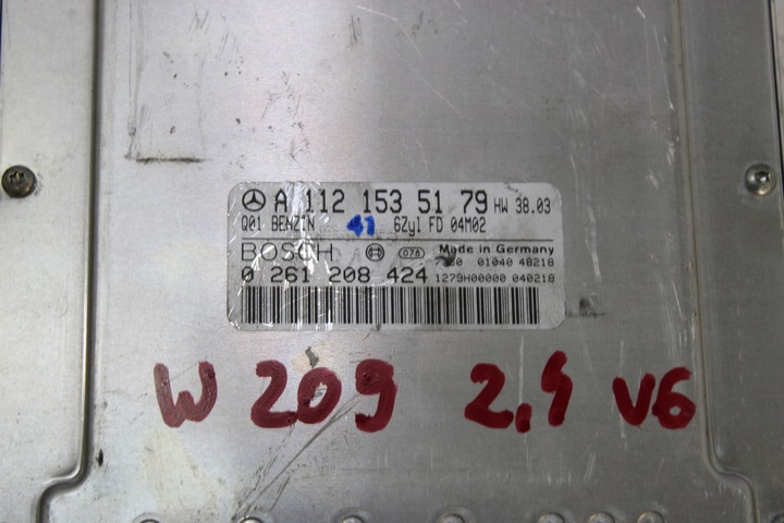 фото №10, Mercedes w209 2.4 v6 блок керування двигуна набір do запуску 1121535179