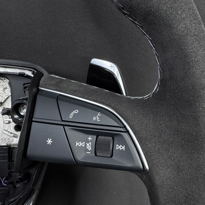 фото №5, Audi rsq8 sq8 q8 q7 sq7 4m8 руль алькантара серый нитка лепестки rs