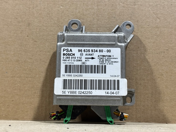 фото №1, Датчик модуль подушка безпеки peugeot 207 9663593480