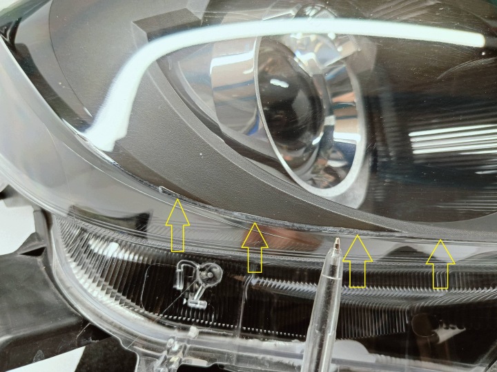 фото №8, Toyota yaris iv 4 p21 19-фара передня праве перед лінза koito k0-6 eu