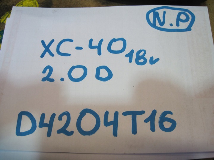 фото №6, Двигатель двигатель комплектный volvo xc40 2,0d d4204t16