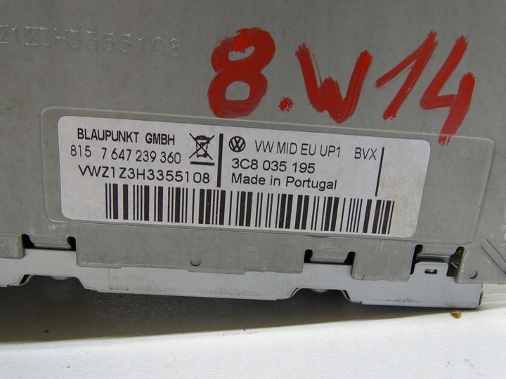 фото №10, Радіо cd навігація навігація 3c8035195 vw scirocco iii tiguan 5n golf vi