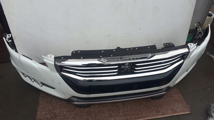 фото №10, Peugeot 508 rxh рестайлинг kwed 14-18 бампер переднее перед led pdc решётка