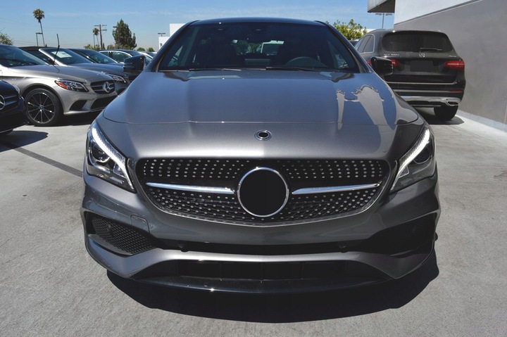 фото №15, Mercedes cla w117 2017-2019 po фейслифтинг решётка радиатора diamond чёрный