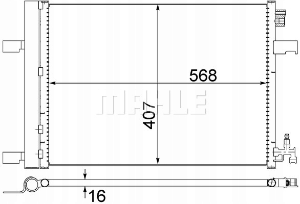 фото №9, Mahle оригинал ac 636 000s конденсатор, кондиционер