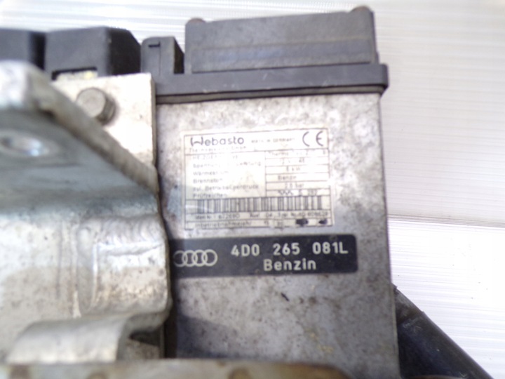фото №2, Вебасто дополнительный обогреватель печка отопление стояночный audi a8 d2 4d0265081l бензин