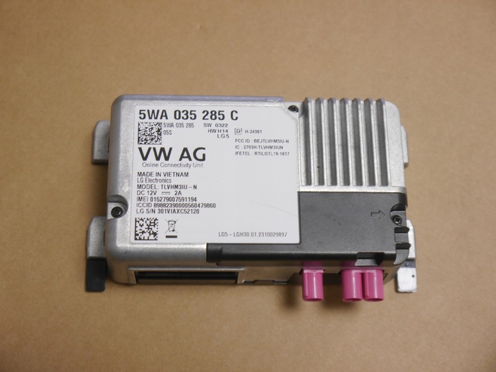 фото №1, Audi q3 83a блок керування usług online 5wa035285c