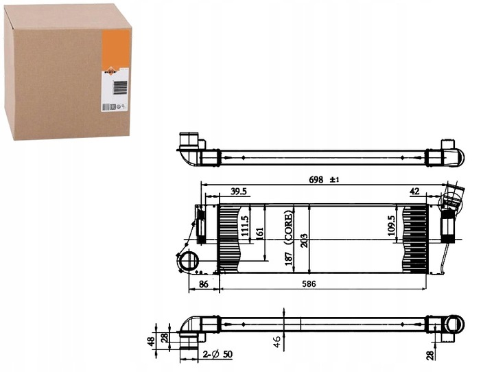 фото №1, Nrf интеркулер rt4316 7093016 8ml376719031 823m24
