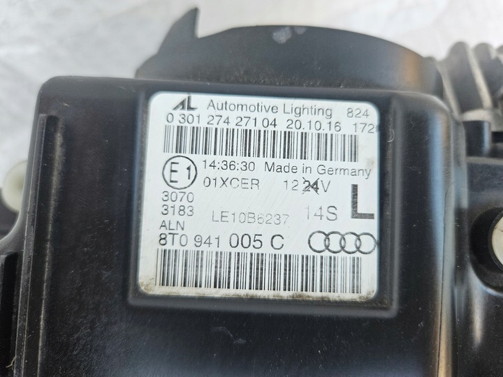 фото №6, Audi a5 рестайлинг 8t0 лампа bi-xenon левая 8t0941005c