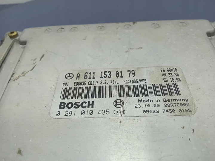 фото №6, Mercedes vito w638 96-03 2.2 cdi 102km блок управления двигателем (ecu) a6111530179