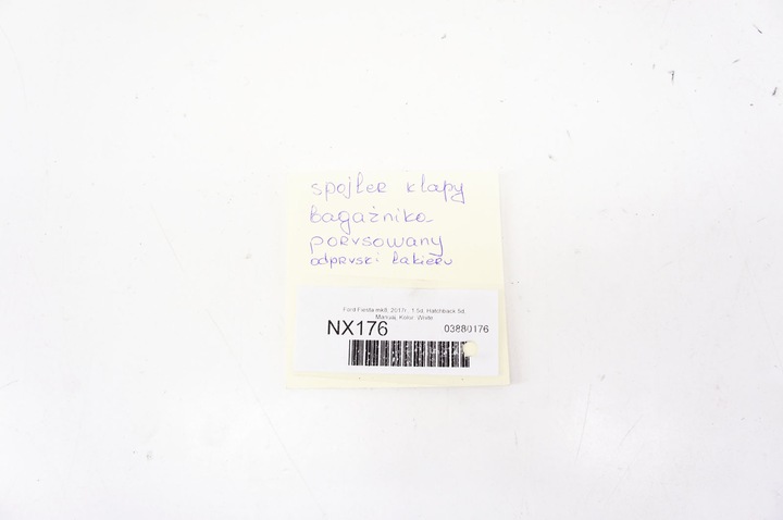 фото №16, Nx176 ford fiesta mk8 спойлер спойлер крышки