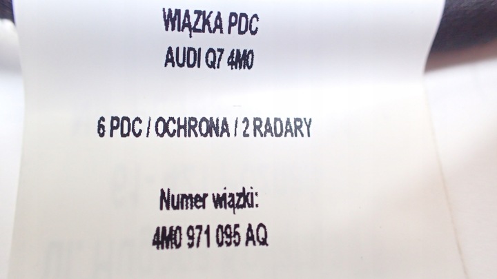 фото №11, Жгут 6pdc / защита / радары audi q7 4m0971095aq