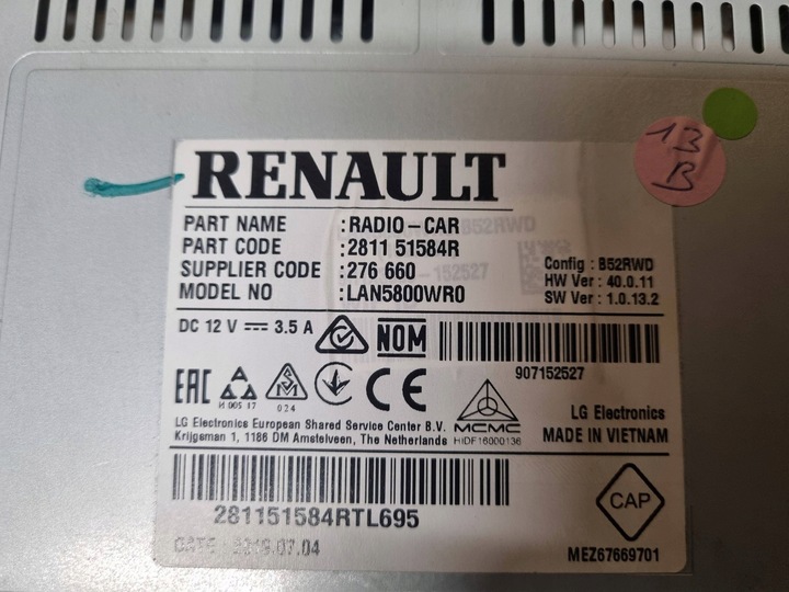 фото №9, Renault радіо навігація 281151584r