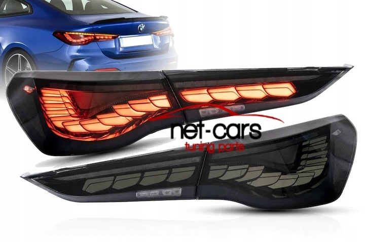 фото №1, Лампы зад bmw 4 g22 g23 g26 m4 20- купе cabri gts cs oled neon led тонированный