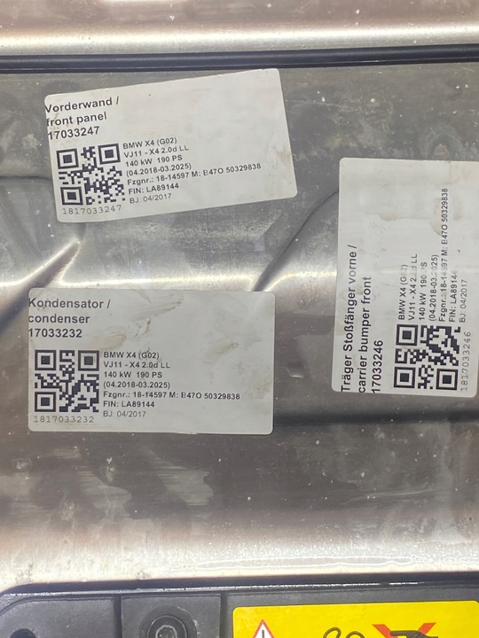 фото №10, Bmw g01 g02 x3 x4 м-пакет бампер лампи крило капот радіатор