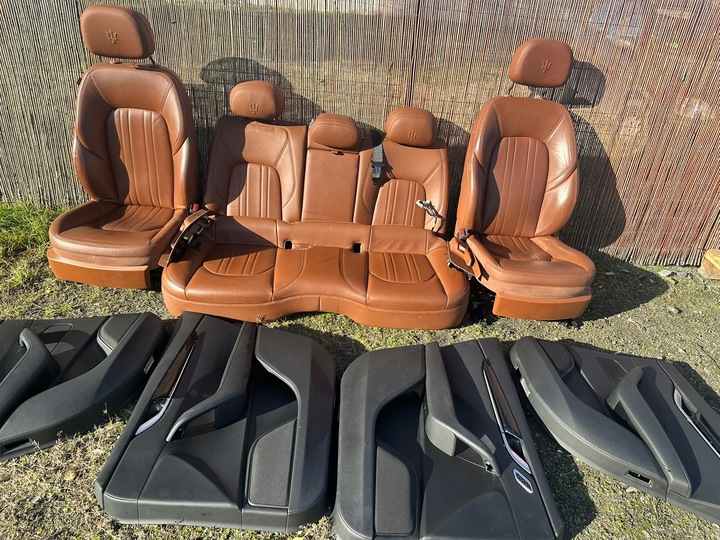 фото №9, Сиденья обшивки диван кожа maserati levante 2017 m161