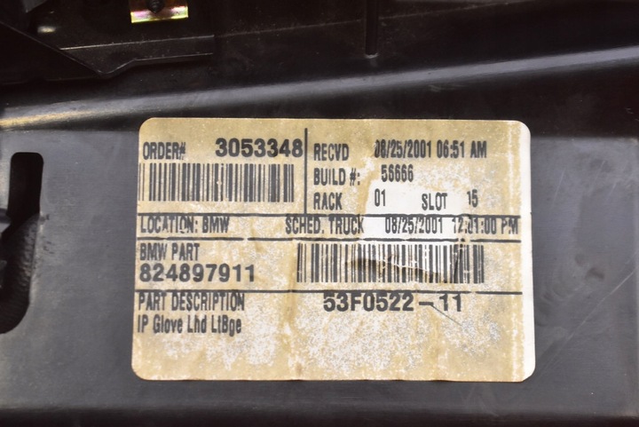 фото №7, Бардачок пассажира eu 824897911 bmw x5 e53 99-03