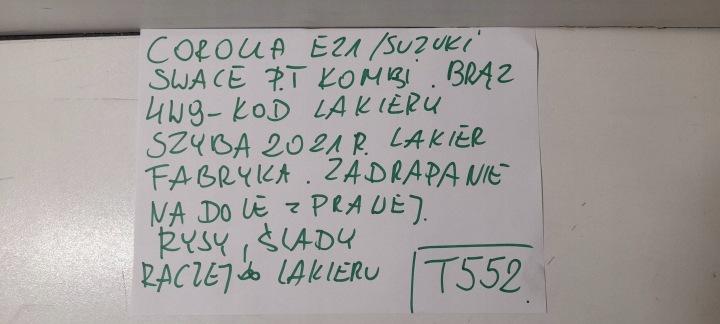 фото №13, Toyota corolla e21 універсал двері задні праві 4w9 t552