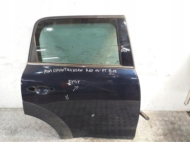фото №1, Двері праві зад задні mini cooper countryman r60