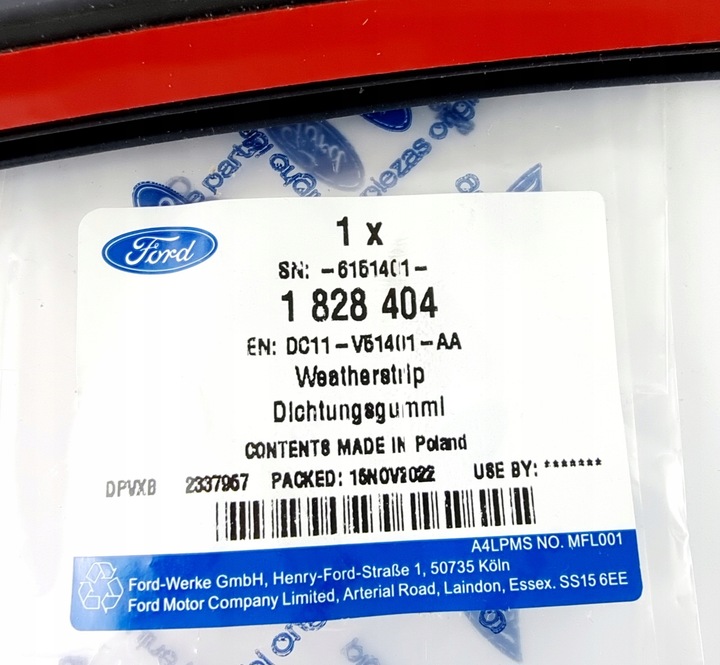 фото №15, Прокладка дверь левых ford transit mk6 2009-2013