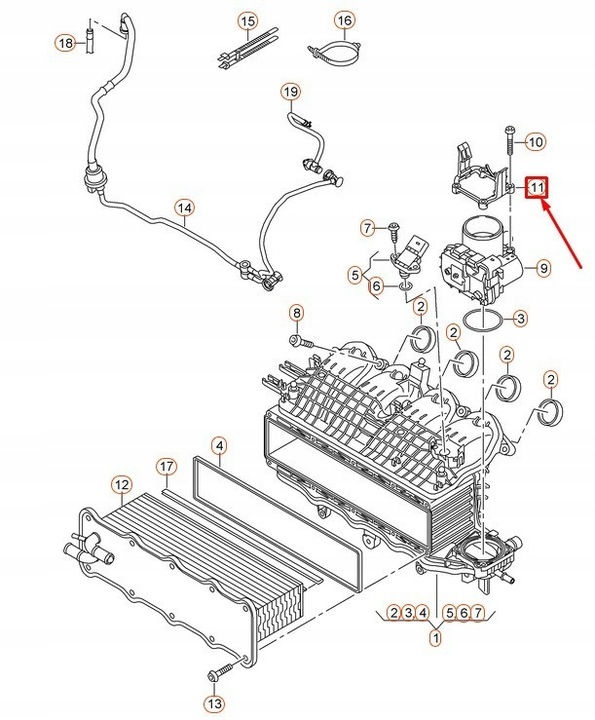 фото №6, Балка retencyjna vag audi a3 q3 volkswagen golf оригинальный 03f145853a