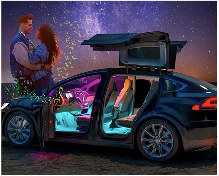 фото №11, Підсвітка інтер'єру автомобіля лампи led do освітлення