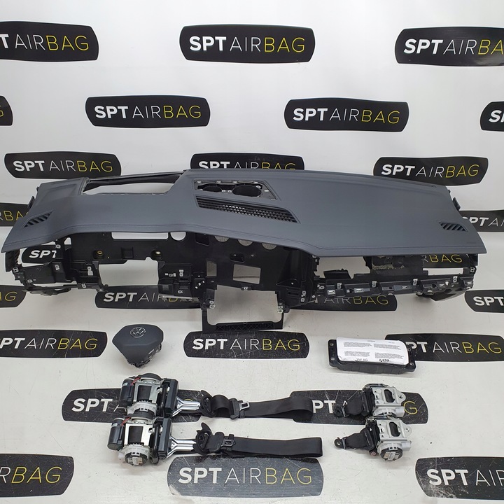 фото №1, Touareg рестайлінг панель консоль подушки ремені подушка безпеки синя нитка head up