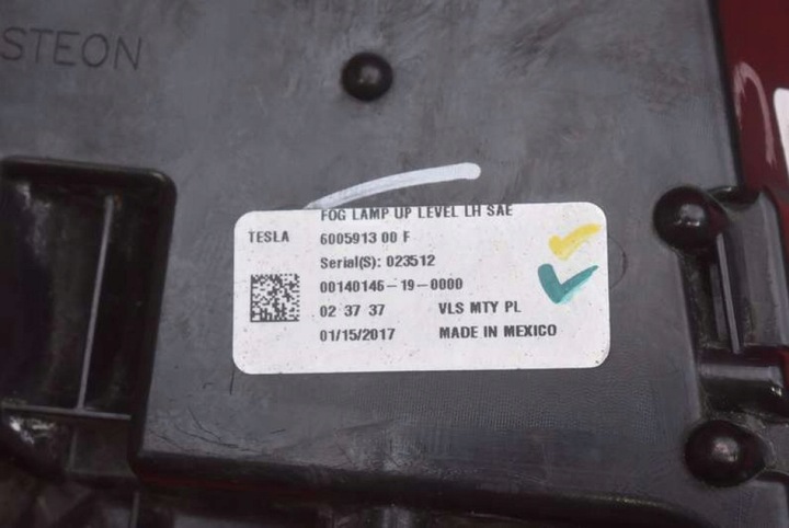 фото №13, Галоген лівий перед переднє 6005913-00-f tesla модель s 12-20
