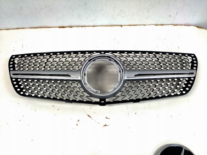 фото №10, Решётка радиатора решётка радиатор mercedes vito w447 рестайлинг 2019- diamant серебряный bez kam