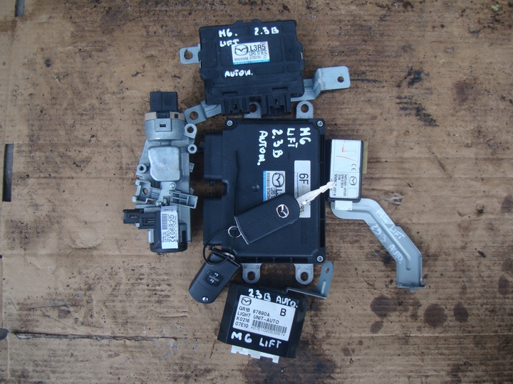 фото №1, Mazda 6 05-08 gg/gy автомат комп'ютер ключ замок запалювання набір