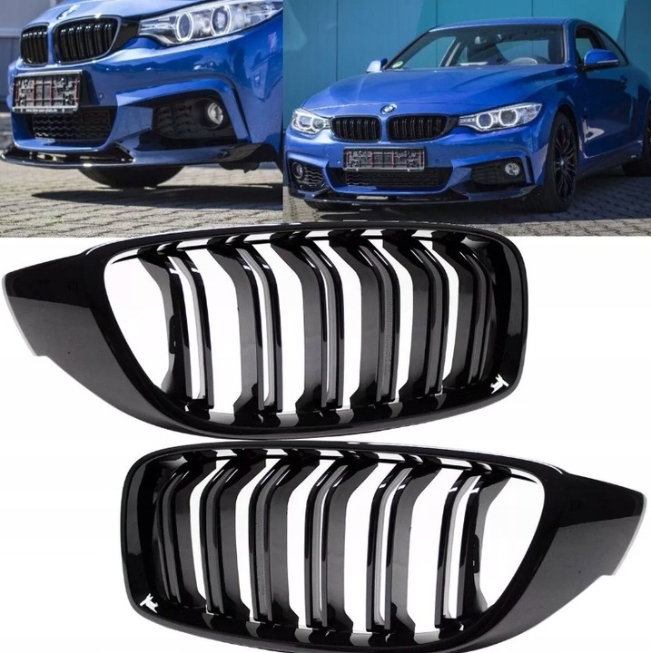 фото №12, Решітки радіатора решітка радіатора бампера чорний блиск do bmw f32 f33 f36 2013-2018 ala m4