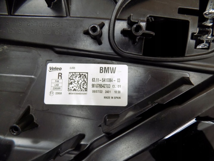фото №12, Лампа права фара правий повний led bmw 2 ii gran купе f44 63115a1e064 03