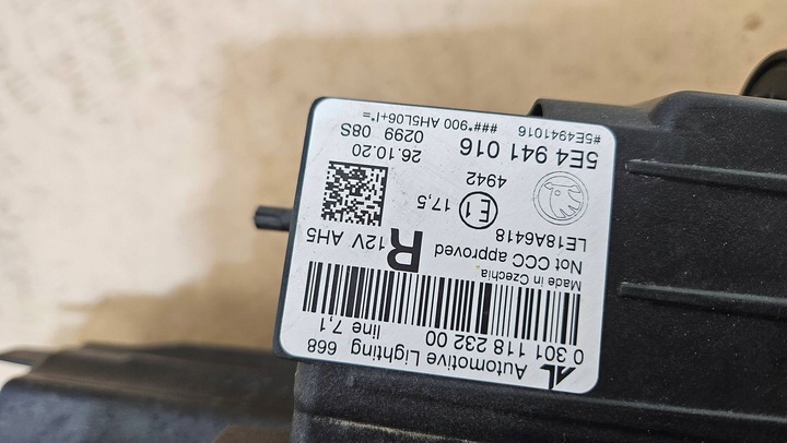 фото №16, Лампа левая правая перед skoda octavia iv полный led 5e4941016 5e4941015