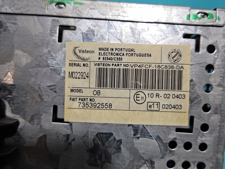 фото №7, Радіо заводські fiat stilo 735392558 радіопрогравач