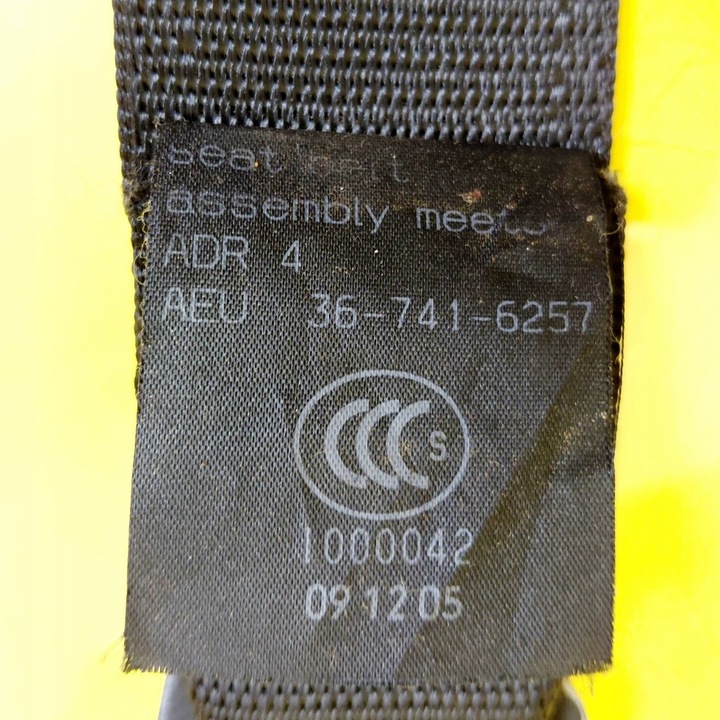 фото №11, Pas безпеки правий зад ii ряд opel zafira b 5d 040683 nr1583