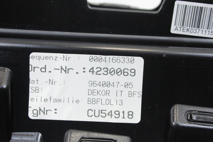 фото №8, Dekor планка декоративна консолі rhombicle bmw g60 g61 g90 g99 m5 rhd